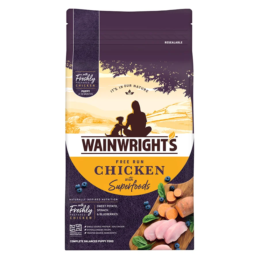 Pure Wainwright x27 s Dry Puppy Food Run Chicken With Superfoods Verified