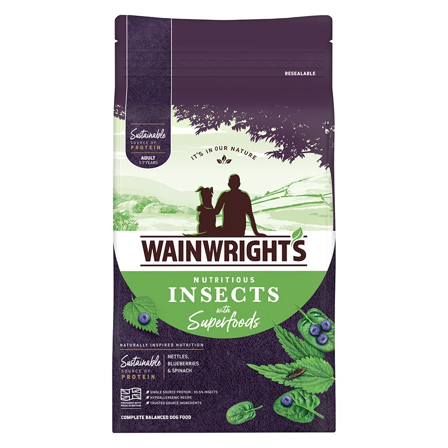 Refined Wainwright x27 s Dry Adult Dog Food Insects With Superfoods Traditional
