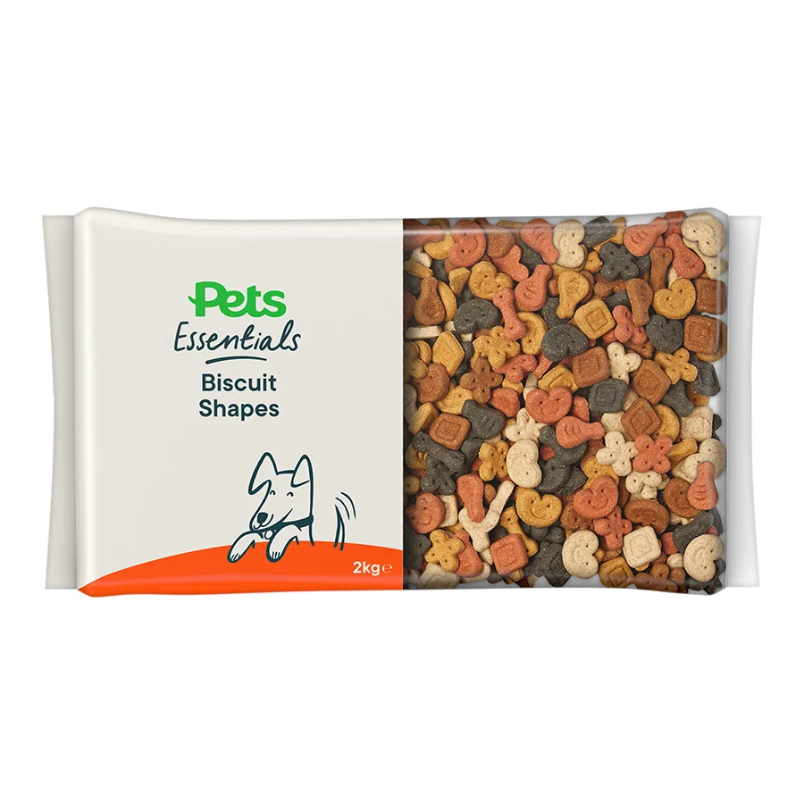 Powerful Pets Essentials Vitamin Enriched Biscuit Shapes Dog Treats 2kg World-Class