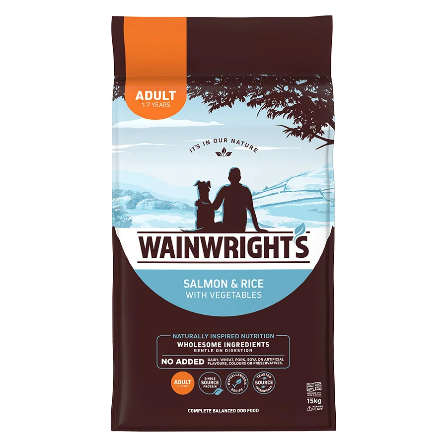 Innovative Wainwright x27 s Complete Adult Dry Dog Food Salmon with Rice Unique