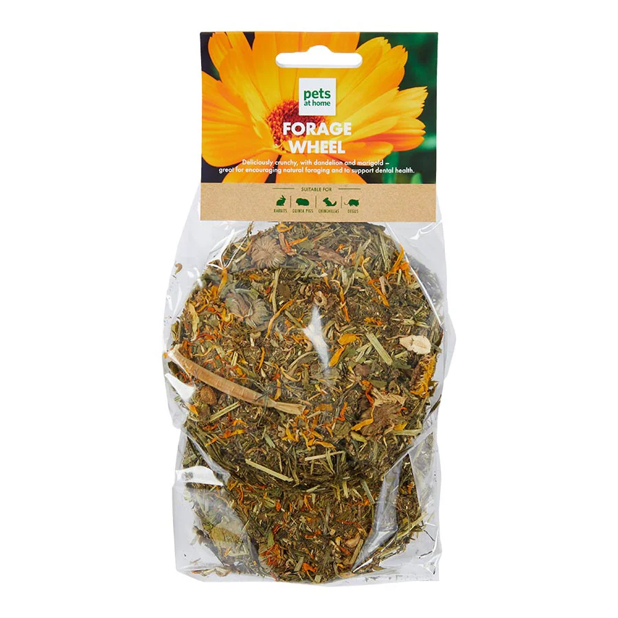 Smooth Pets at Home Small Animal Dandelion Marigold Forage Wheel 150g Easy-to-Use