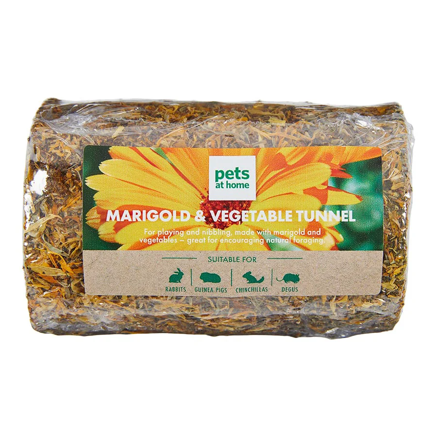 Convenient Pets at Home Small Animal Treat Marigold Veg Tunnel 160g Elite