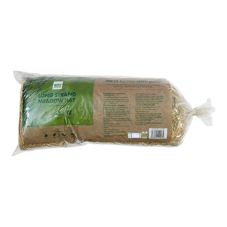 High-Quality Pets at Home Naturals Small Animal Meadow Hay 1kg Selected