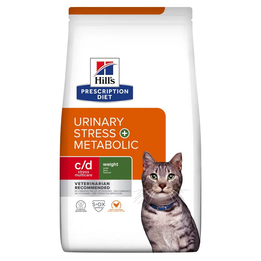 Minimalist Hill x27 s Prescription Diet c d Urinary， Stress Metabolic Adult Dry Cat Food 3kg Classic