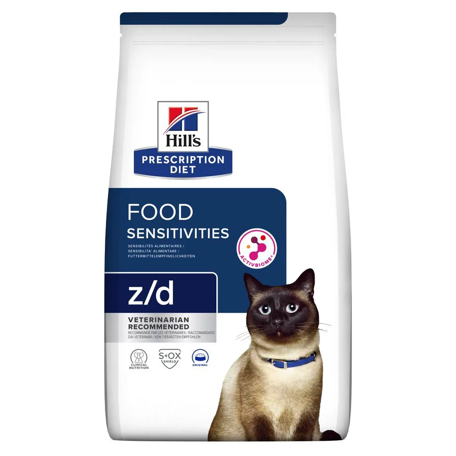 Versatile Hill x27 s Prescription Diet z d Food Sensitivities Dry Cat Food Recyclable