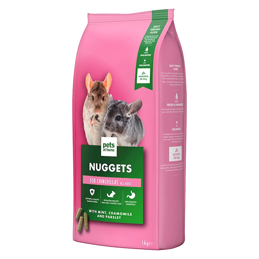 Crafted Pets at Home Nutri Pressed Chinchilla Nuggets 1kg Authentic