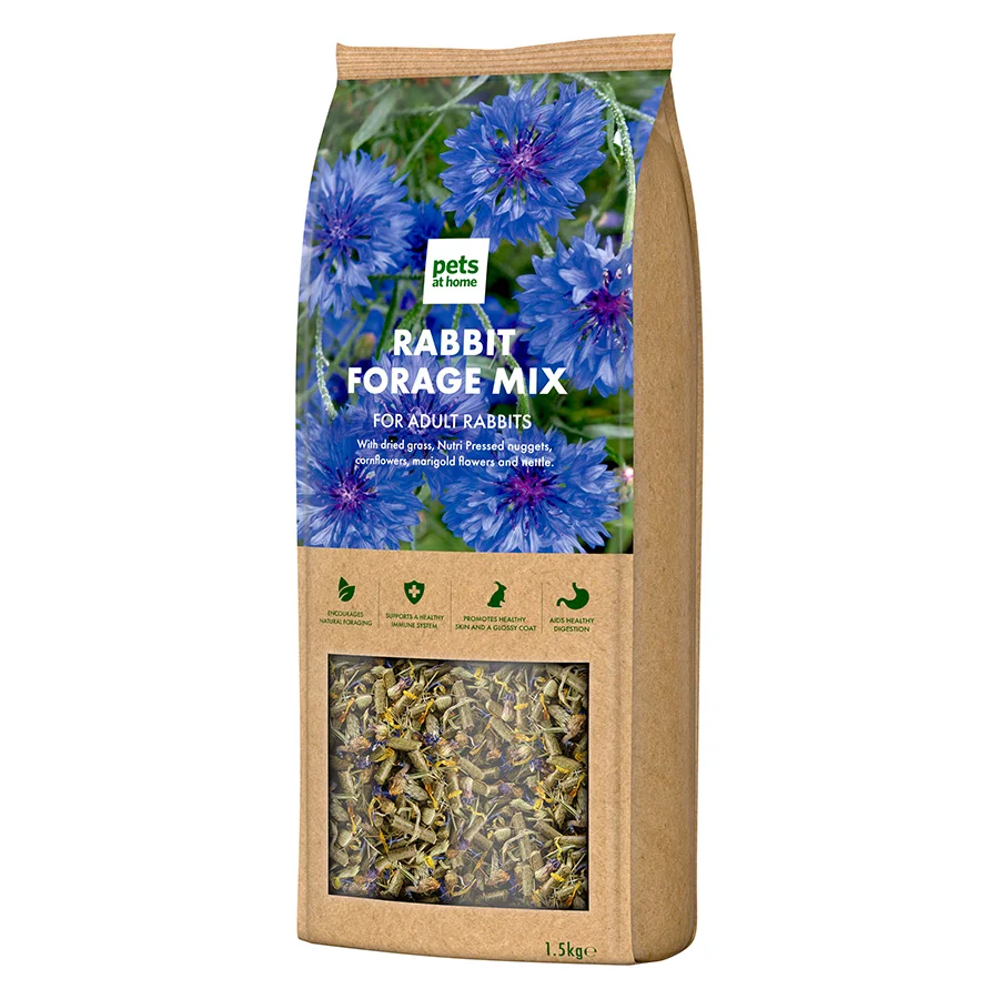 Effective Pets at Home Natural Rabbit Forage Mix 1.5kg Original Design