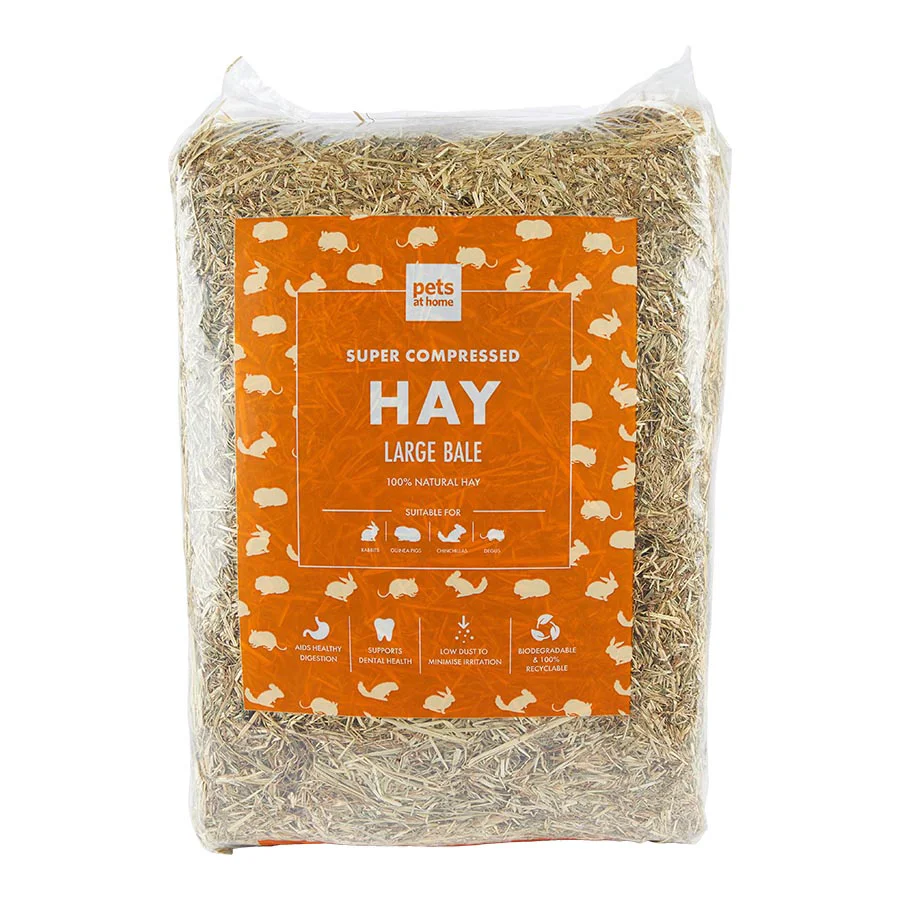 Trusted Pets at Home Small Animal Super Compressed Meadow Hay 3kg Safe