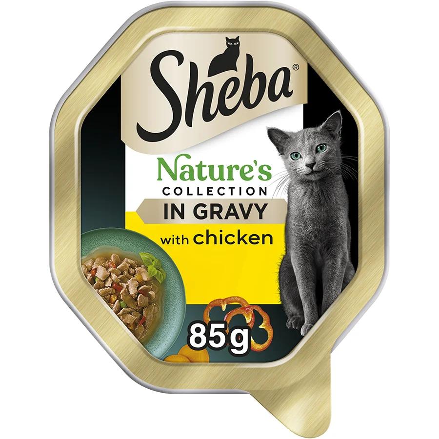 Comfortable Sheba Natures Collection Wet Adult Cat Food Chicken Red Pepper Sauce 85g Reusable