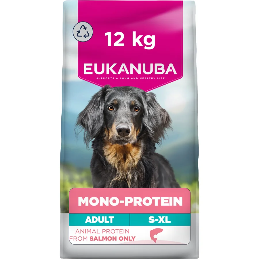 Lightweight Eukanuba Daily Care Hypoallergenic Adult Dry Dog Food Salmon 12kg Easy-to-Use