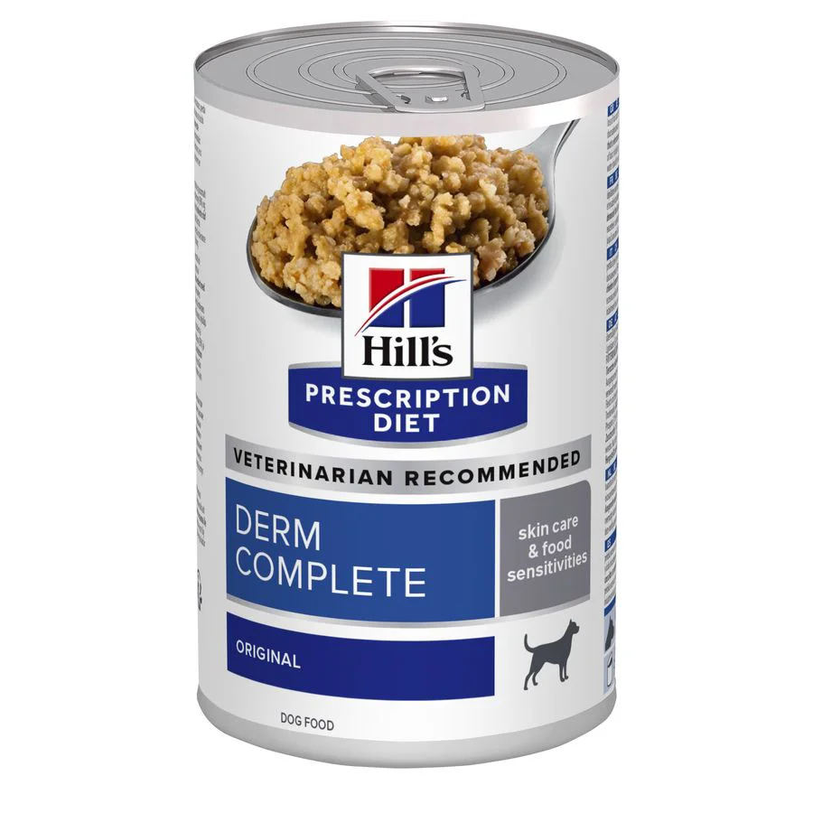 Organic Hill x27 s Prescription Diet Derm SkinCare Food Sensitivities Wet Dog Food 12x370g Functional