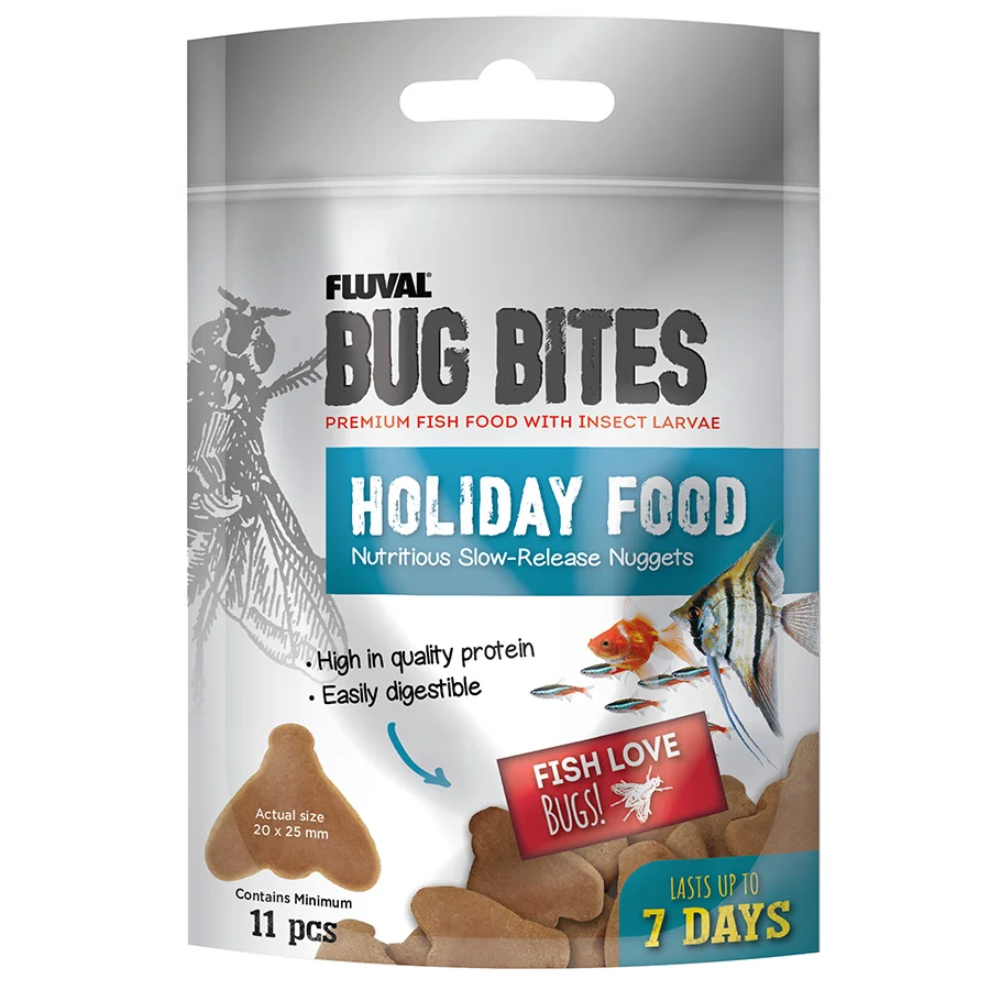 High-Grade Fluval Bug Bites Holiday Weekend Feeder 20g High-Performance
