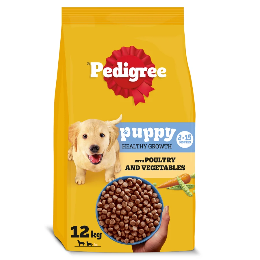 Artisan Pedigree Complete Puppy Medium Dry Dog Food Poultry Veg 12kg Refined