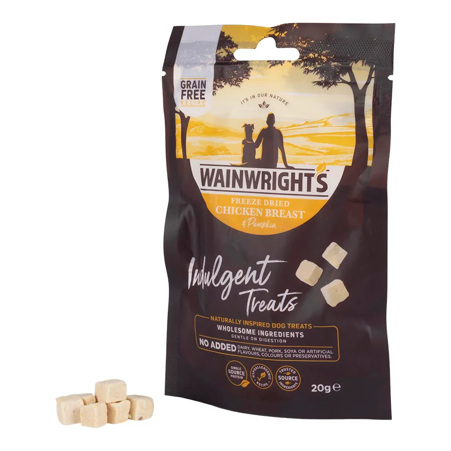 Elegant Wainwright x27 s ze Dried Adult Dog Treats Chicken Pumpkin 20g Convenient