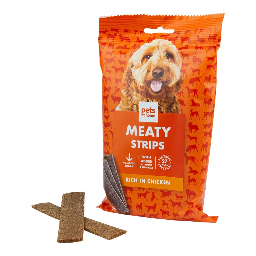Casual Pets at Home Meaty Strips Chicken Dog Treats 200g Trusted