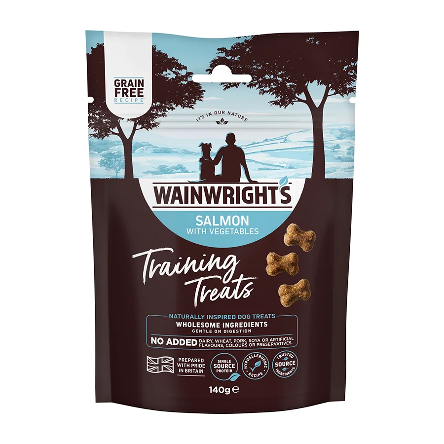 High-End Wainwright x27 s Dog Training Treats Salmon with Veg 140g Outstanding