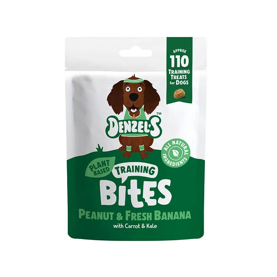 Consistent Denzel x27 s Adult Dog Treats Plant Based Bites Fruits， Veg Peanut Butter 100g Safe