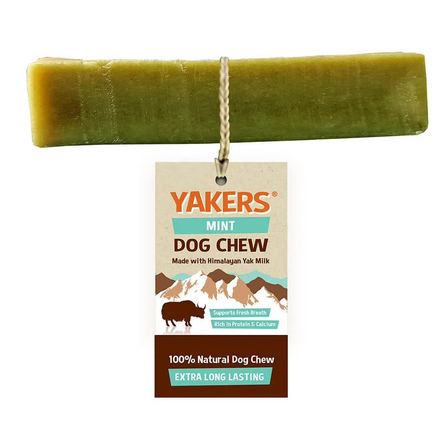 Clean YAKERS Adult Dog Mint Chew Green