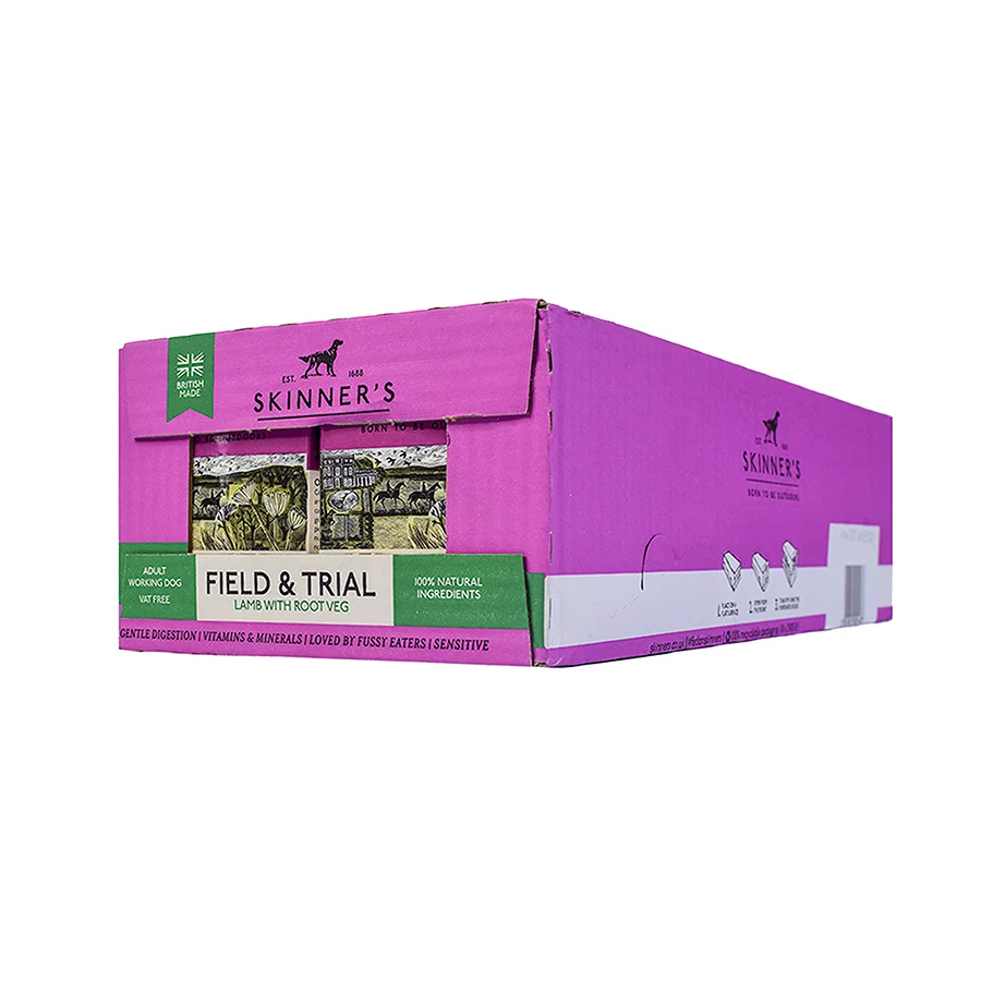 Reliable Skinner x27 s Field Trial Wet Adult Working Dog Food Lamb 18x390g High-End