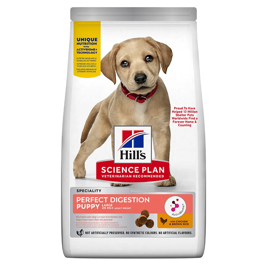 Carefully Designed Hill x27 s Science Plan Digestion Large Breed Puppy Dry Dog Food Chicken 12kg Comfortable
