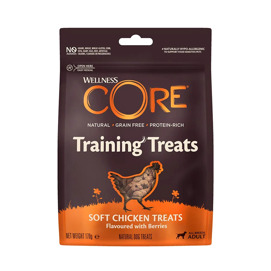 Excellent Wellness Core Grain Dog Training Treats Chicken 170g Luxury