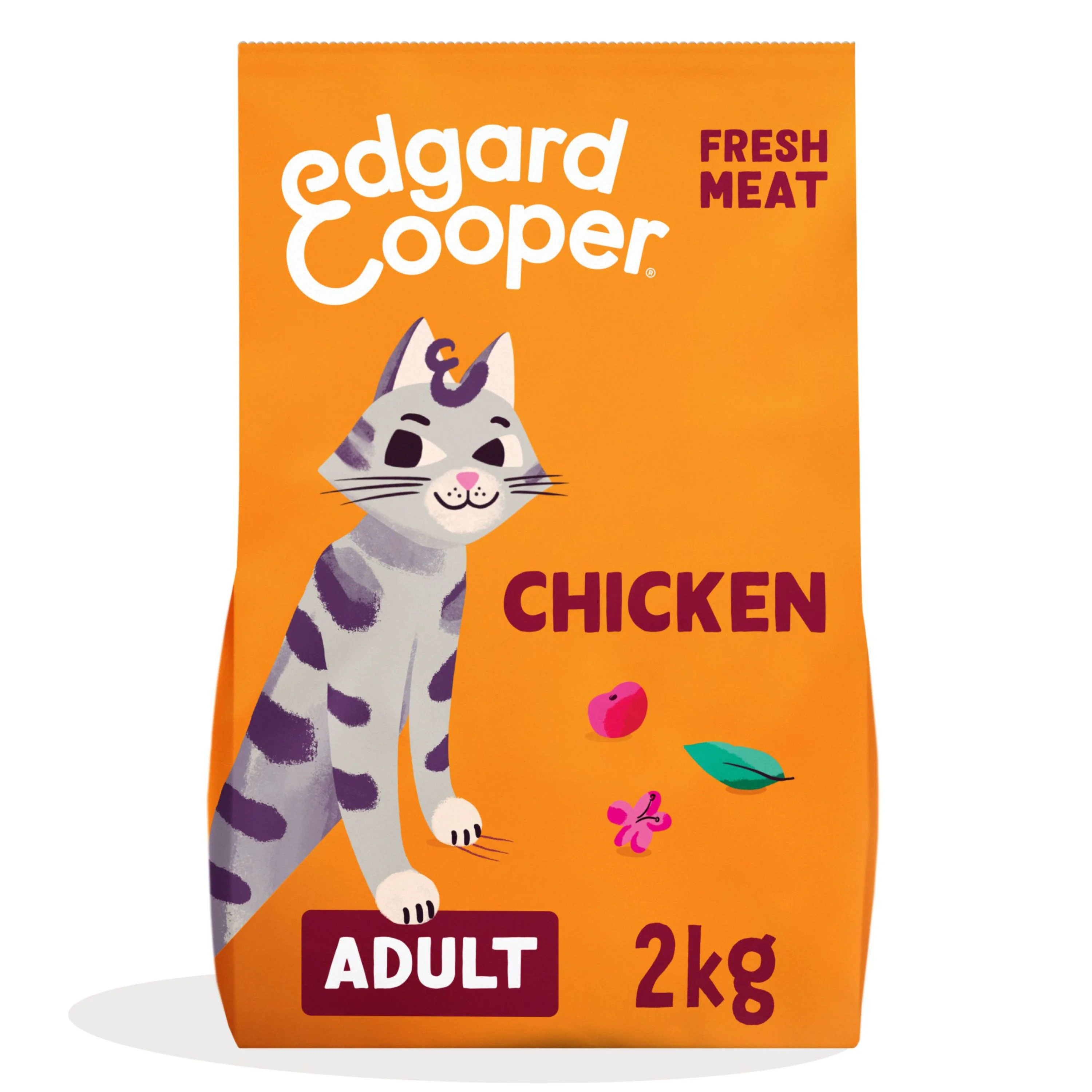 Unique Edgard Cooper Grain Adult Dry Cat Food Chicken 2kg Recyclable