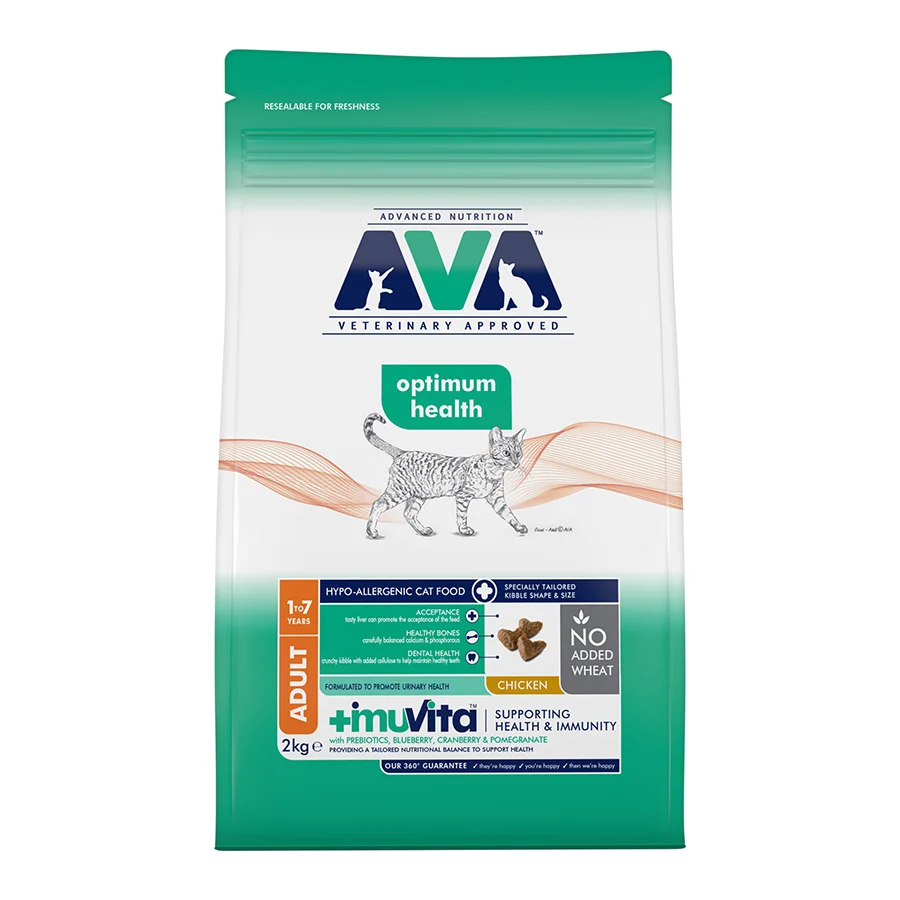 Clean AVA Optimum Health Adult Dry Cat Food Chicken Next-Generation
