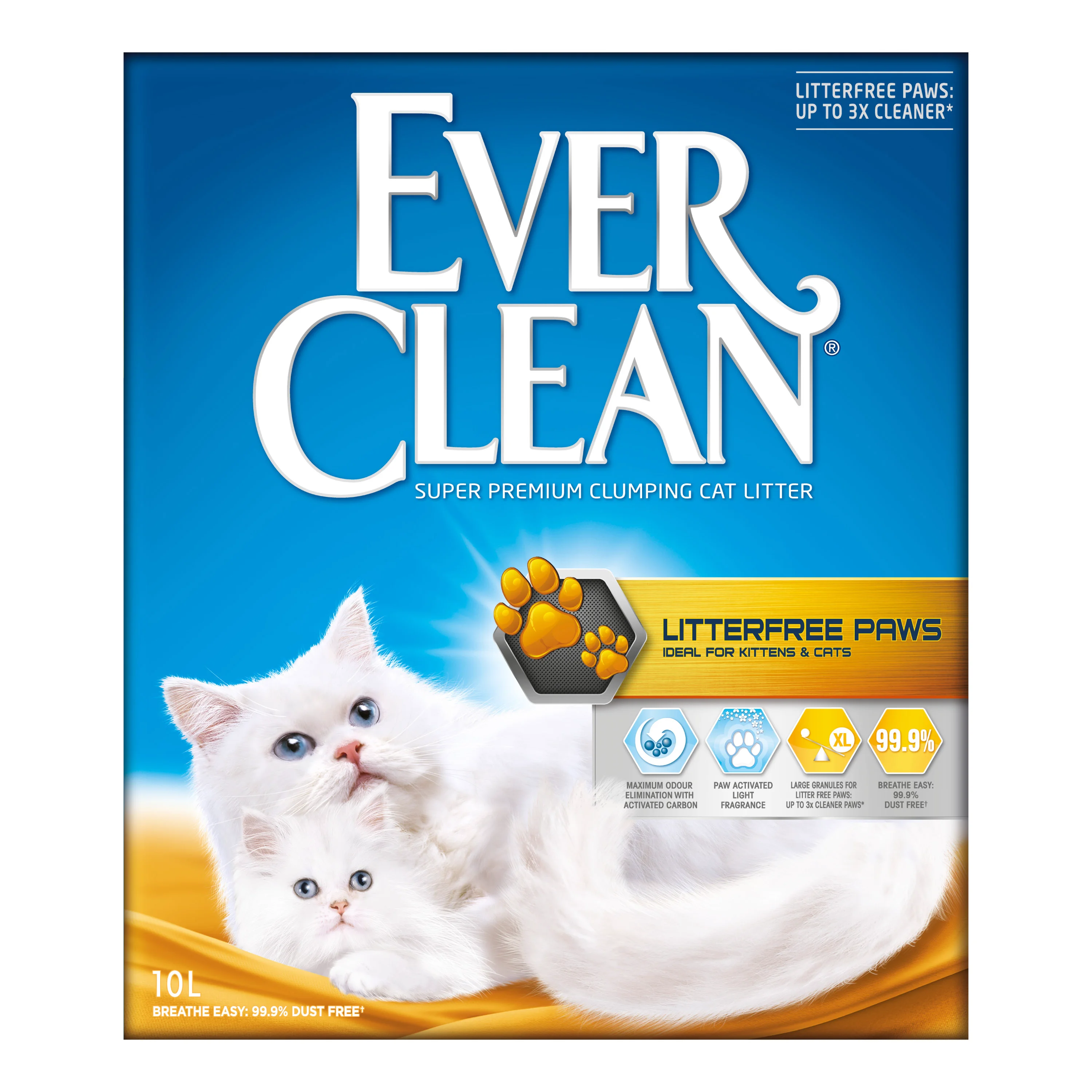 Outstanding Ever Clean Litter Paws Cat Litter Scented 10L Fashionable