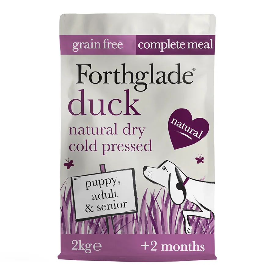 World-Class Forthglade Grain Complete Dry Dog Food Duck 2kg Superior