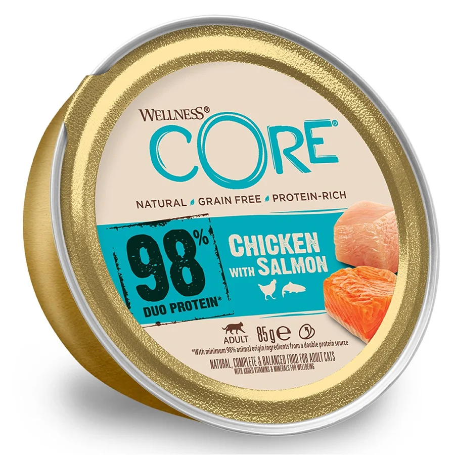 Reliable Wellness Core Complete Wet Adult Cat Food Chicken with Salmon 85g Luxury