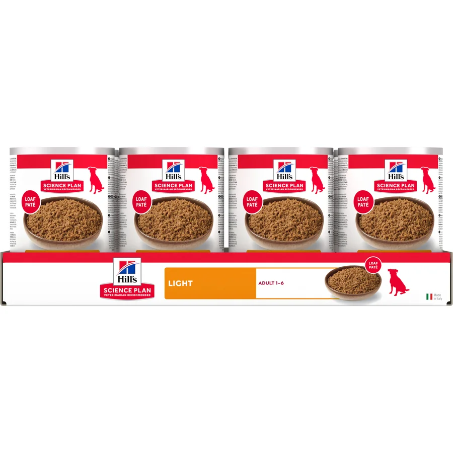 Verified Hill x27 s Science Plan Light Adult Wet Dog Food Chicken 12x370g Premium Material