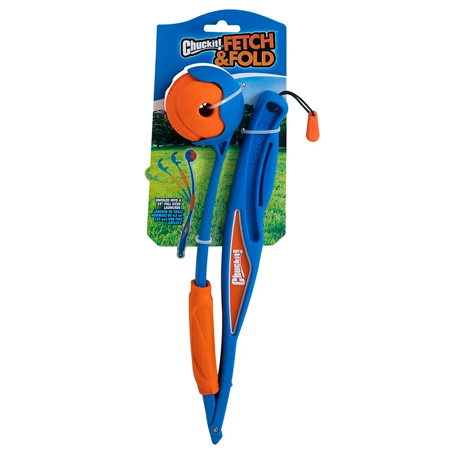 Safe ChuckIt Fetch Fold Ball Launcher for Dogs 25m Comfortable