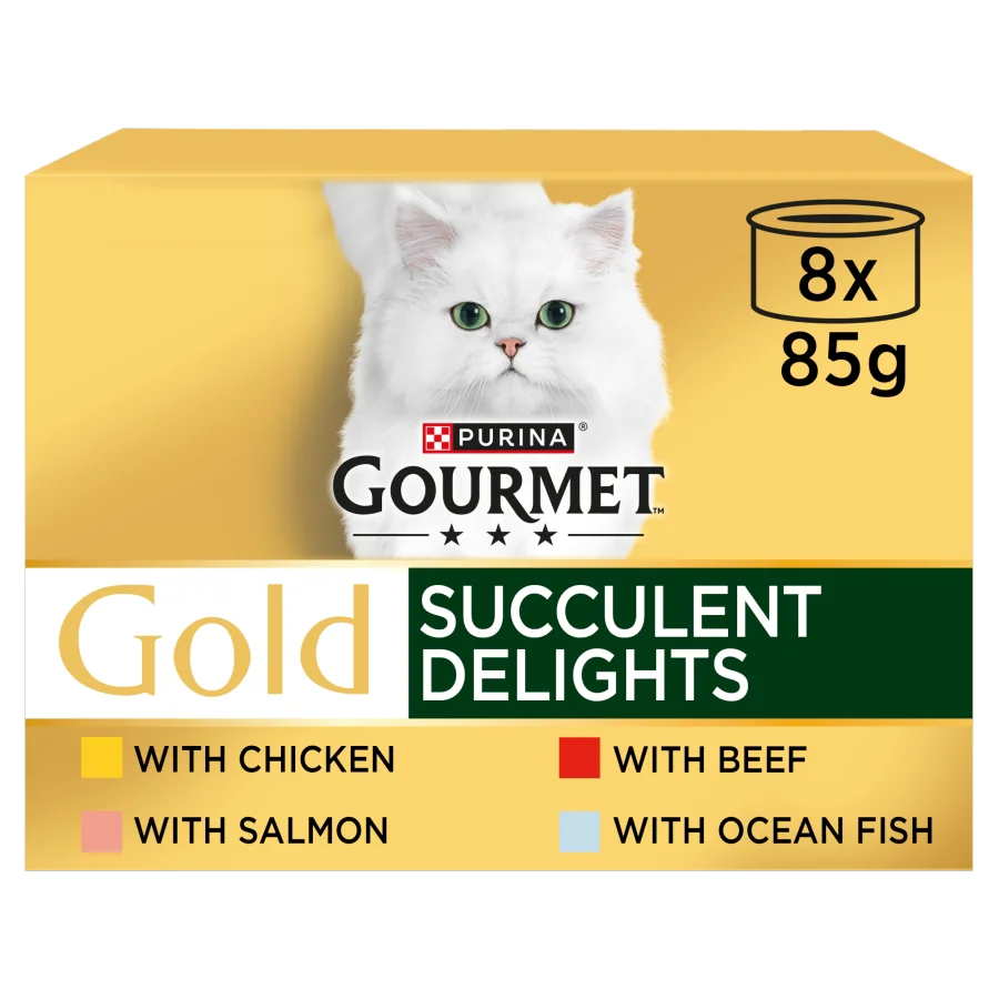 Professional Gourmet Gold Wet Adult Cat Food Chicken 8x85g Premium