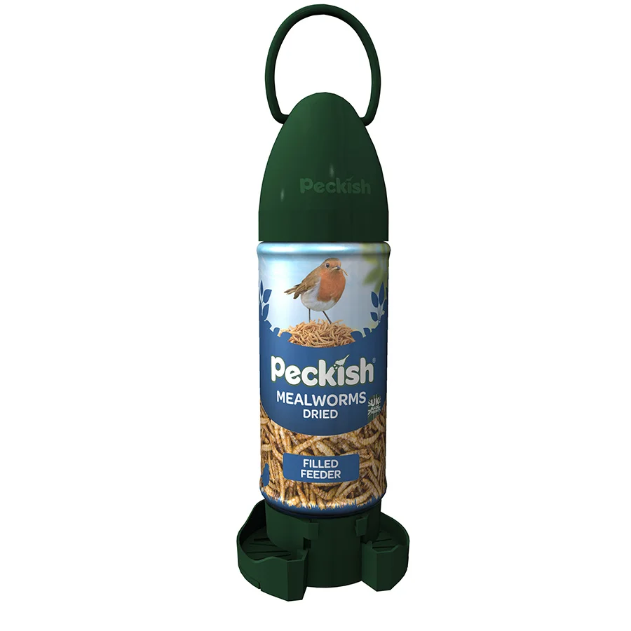 Sophisticated Peckish Mealworm Filled Wild Bird Feeder 90g Expertly Made