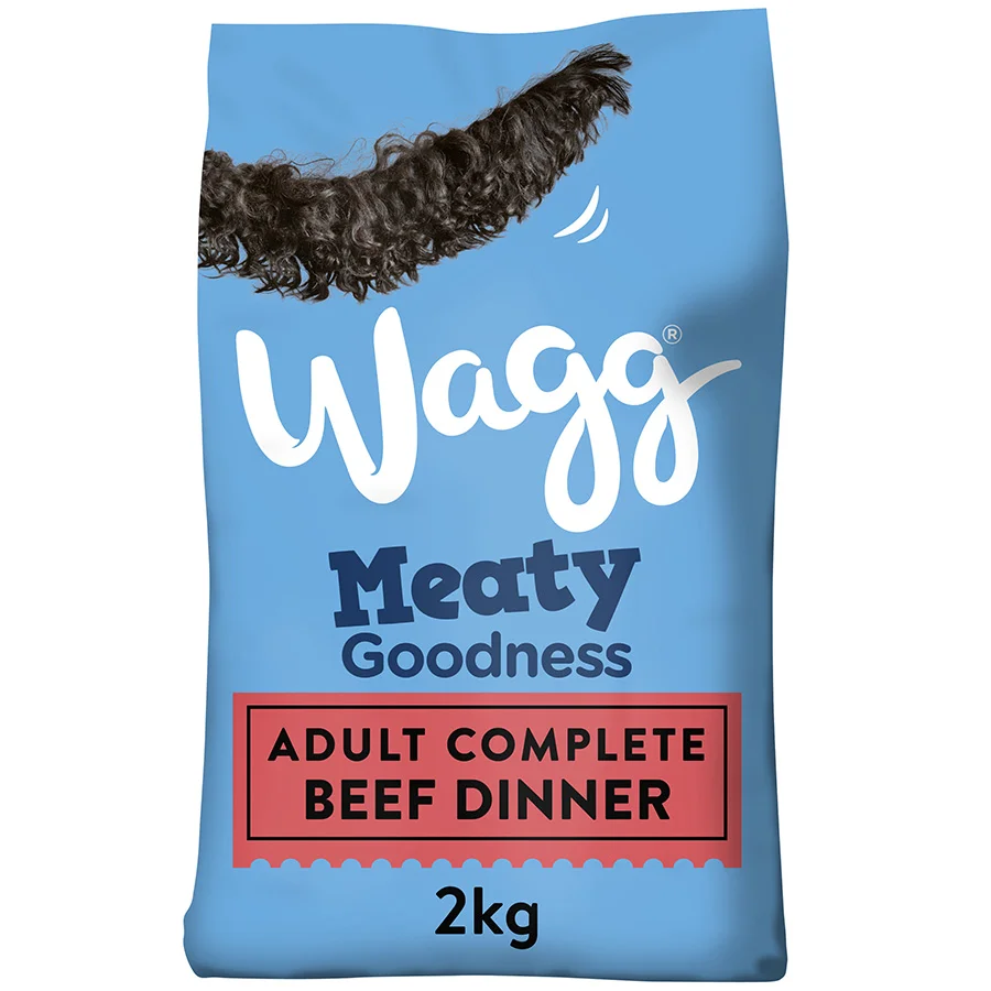 Practical Wagg Meaty Goodness Complete Adult Dry Dog Food Beef 2kg Original Design