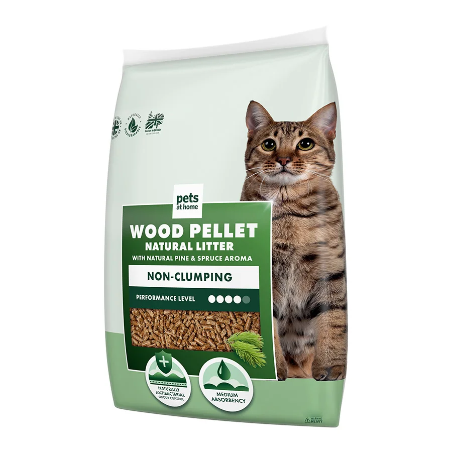 Pure Pets at Home Pine Spruce Aroma Pellet Cat Litter User-Friendly