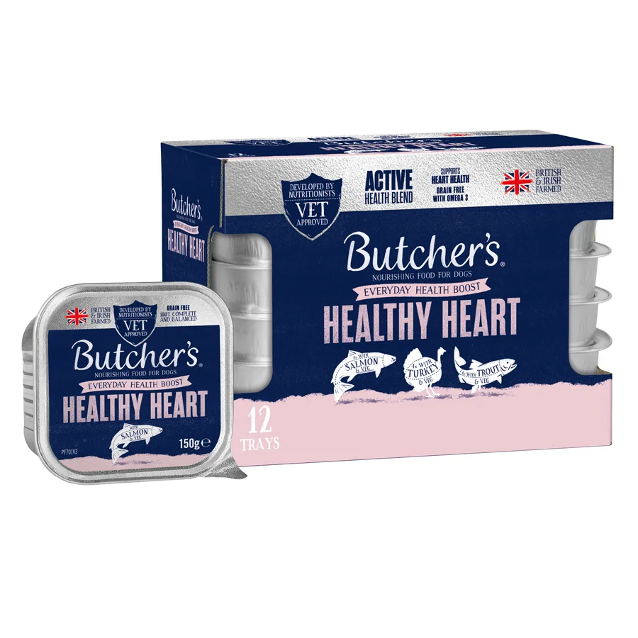 Detailed Butcher x27 s Grain Healthy Heart Wet Adult Dog Food 12x150g Powerful