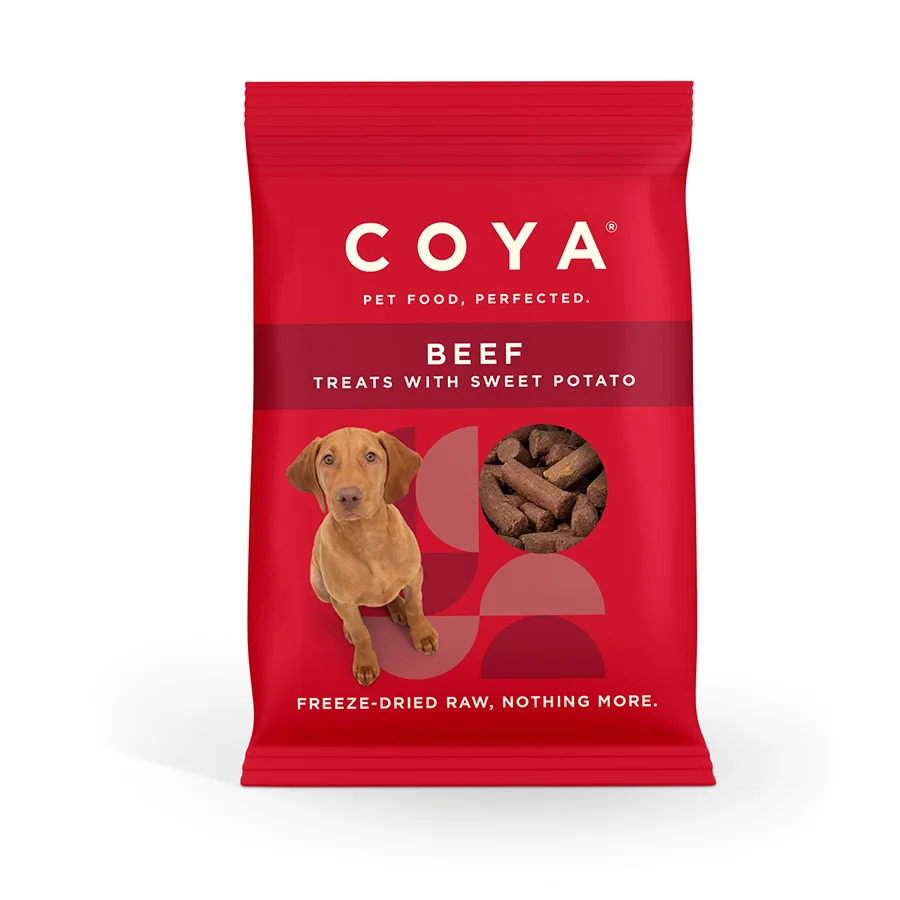Flexible Coya Adult Dog ze-Dried Treats Beef 40g Secure