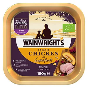 Traditional Wainwright x27 s Chicken with Superfoods Pumpkin and Beetroot Wet Puppy Food 150g High-Performance