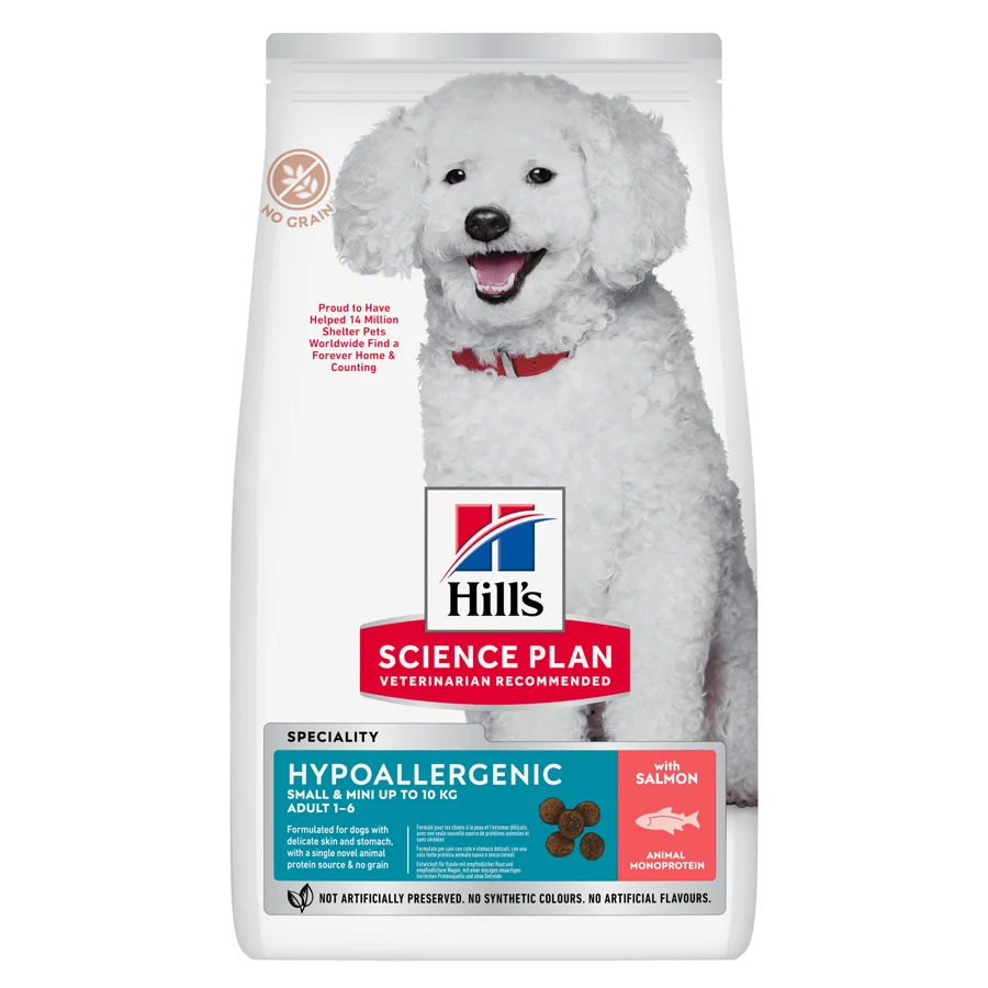 Casual Hill x27 s Science Plan Hypoallergenic Small Mini Breed Adult Dry Dog Food 1.5kg Elegant