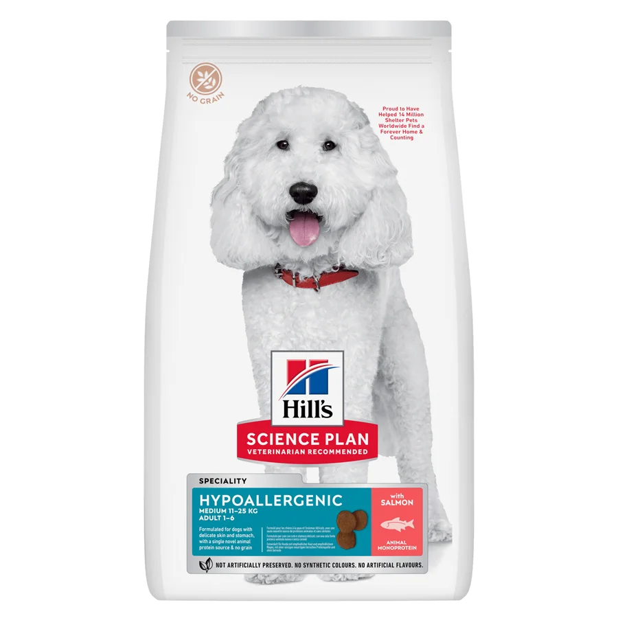 Innovative Hill x27 s Science Plan Hypoallergenic Medium Breed Adult Dry Dog Food 14kg Environmentally Friendly