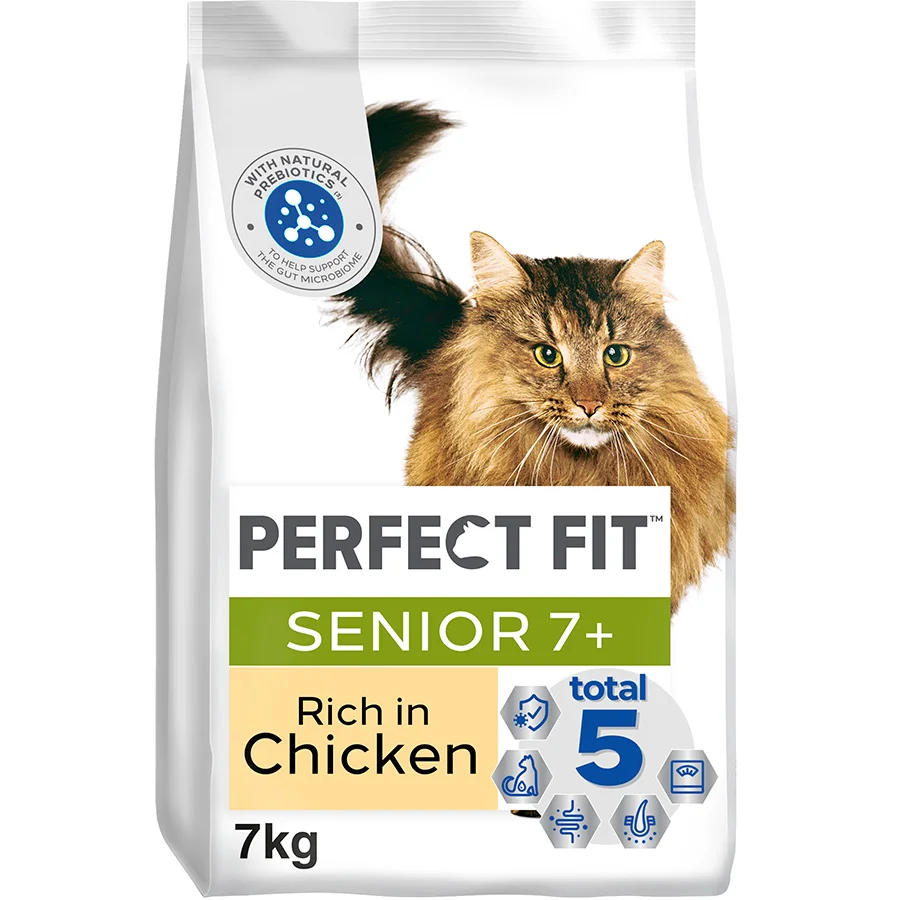 Fit Advanced Nutrition Senior Cat Dry Food Chicken 7kg Verified