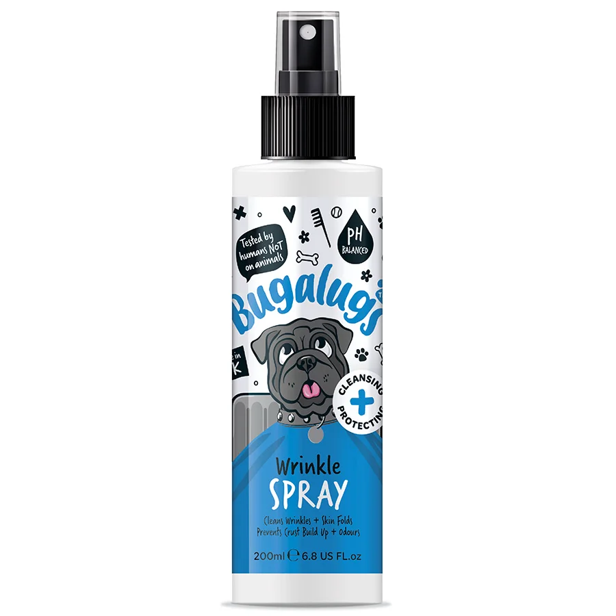 Refined Bugalugs Wrinkle Spray for Dogs Cats 200ml Eco-Friendly