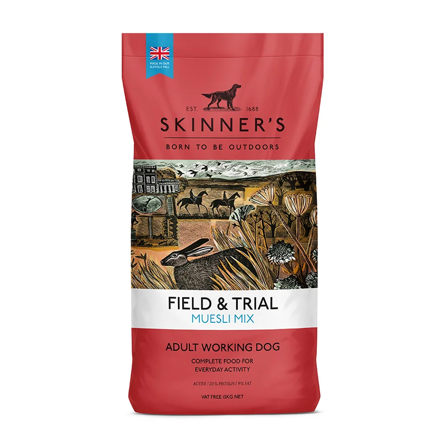 Solid Skinner x27 s Field Trial Adult Working Dry Dog Food Muesli Mix 15kg Elite
