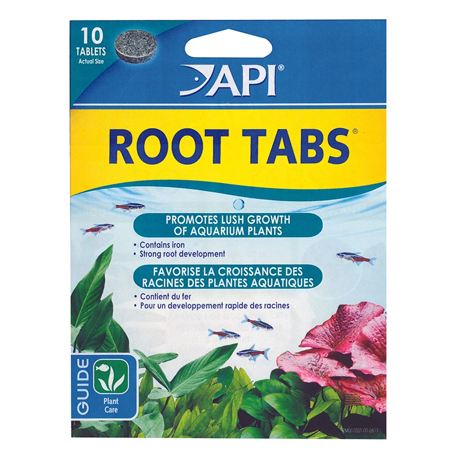 Modern API Root Tabs Freshwater Aquarium Plant Fertilizer 10 Tablets Refined