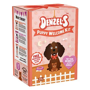 Natural Denzel x27 s Puppy Gift Box Dog Treats Starter Kit Responsible