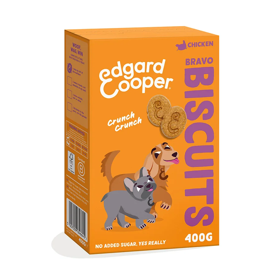 Verified Edgard Cooper Dog Treat Biscuits Chicken 400g Traditional