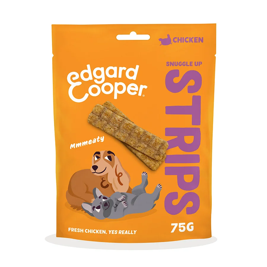Innovative Edgard Cooper Dog Treat Strips Chicken 75g Reliable