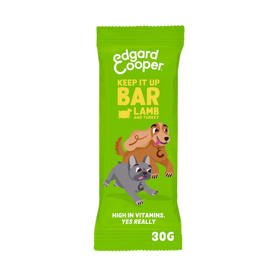 Exclusive Edgard Cooper Dog Treat Bar Lamb 30g Lightweight