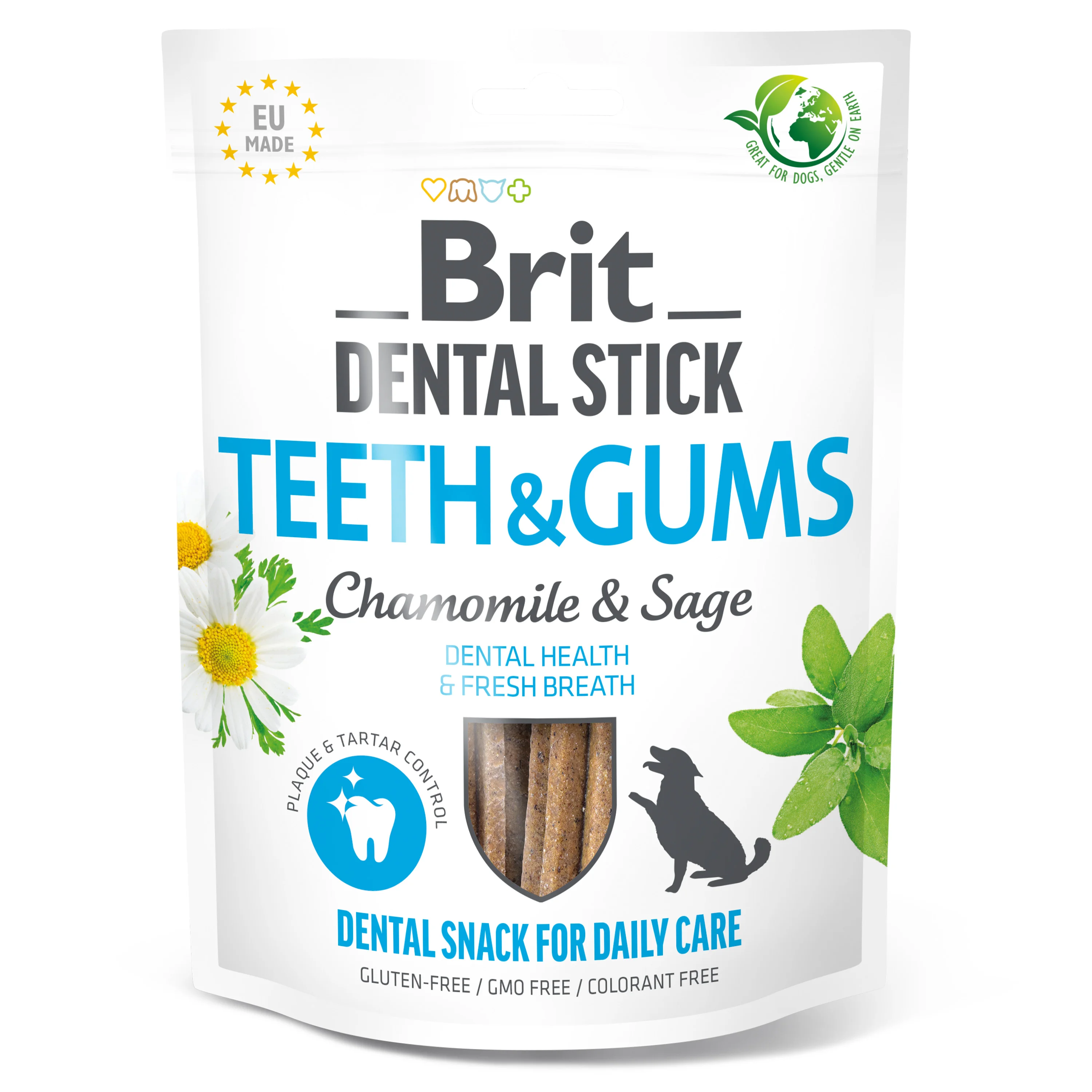 Powerful Brit Chamomile and Sage Dog Dental Stick 251g Selected